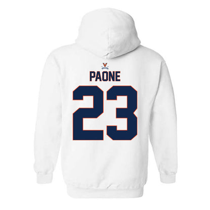 Virginia - NCAA Baseball : John Paone - Replica Shersey Hooded Sweatshirt-1