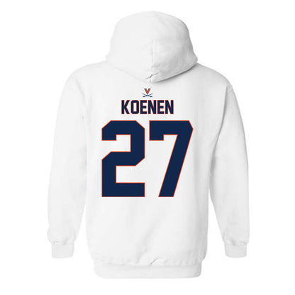 Virginia - NCAA Baseball : Drew Koenen - Replica Shersey Hooded Sweatshirt-1