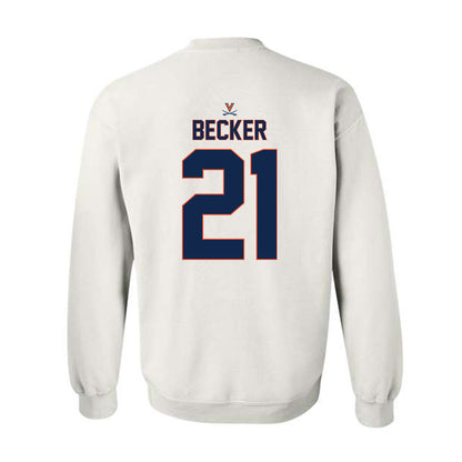 Virginia - NCAA Baseball : Eric Becker - Replica Shersey Crewneck Sweatshirt-1