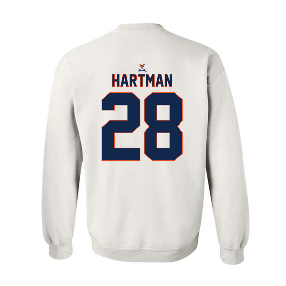 Virginia - NCAA Baseball : Lucas Hartman - Replica Shersey Crewneck Sweatshirt-1