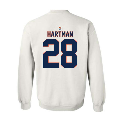 Virginia - NCAA Baseball : Lucas Hartman - Replica Shersey Crewneck Sweatshirt-1