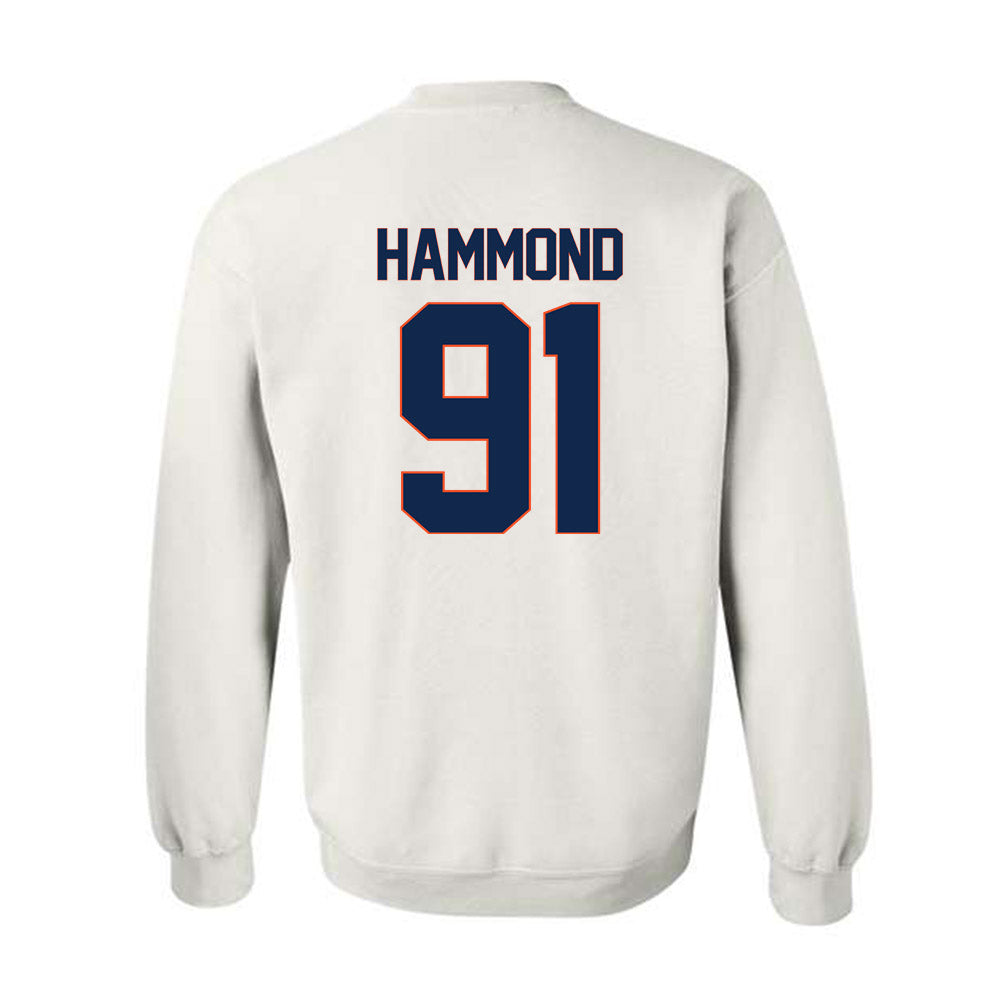 Virginia - NCAA Football : Jason Hammond - Replica Shersey Crewneck Sweatshirt