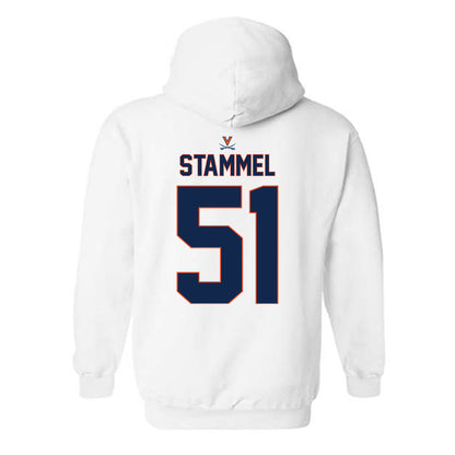 Virginia - NCAA Baseball : Max Stammel - Replica Shersey Hooded Sweatshirt-1