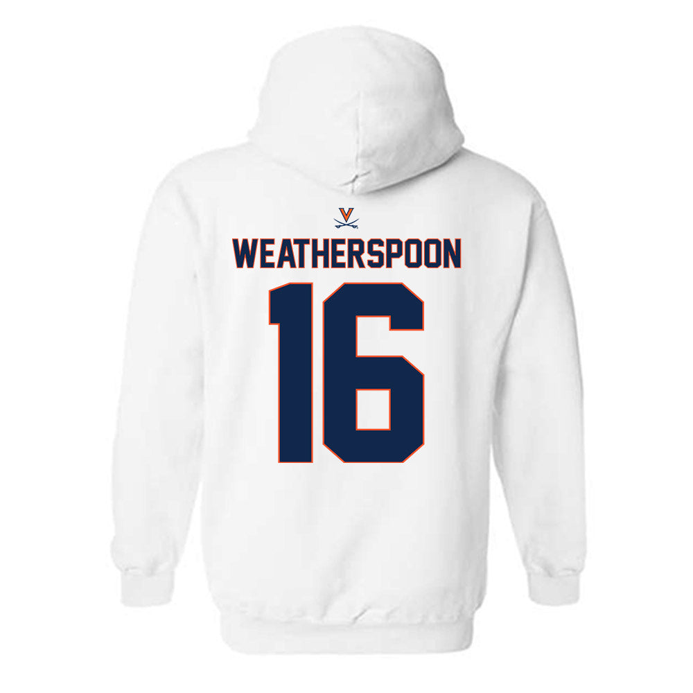 Virginia - NCAA Baseball : Jake Weatherspoon - Replica Shersey Hooded Sweatshirt-1
