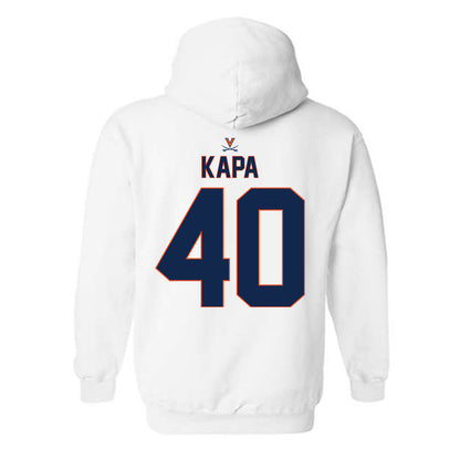 Virginia - NCAA Baseball : Tyler Kapa - Replica Shersey Hooded Sweatshirt-1