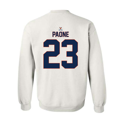 Virginia - NCAA Baseball : John Paone - Replica Shersey Crewneck Sweatshirt-1