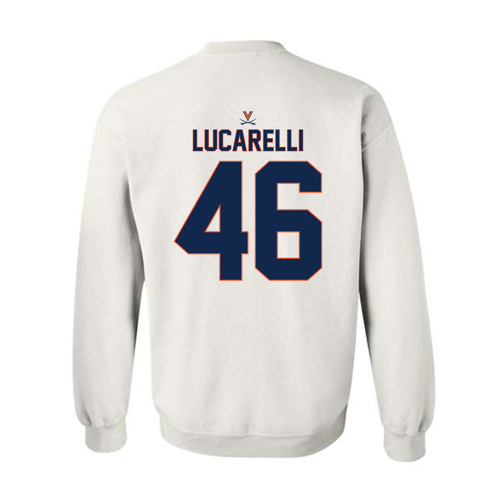 Virginia - NCAA Baseball : Christian Lucarelli - Replica Shersey Crewneck Sweatshirt-1