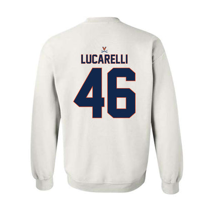 Virginia - NCAA Baseball : Christian Lucarelli - Replica Shersey Crewneck Sweatshirt-1