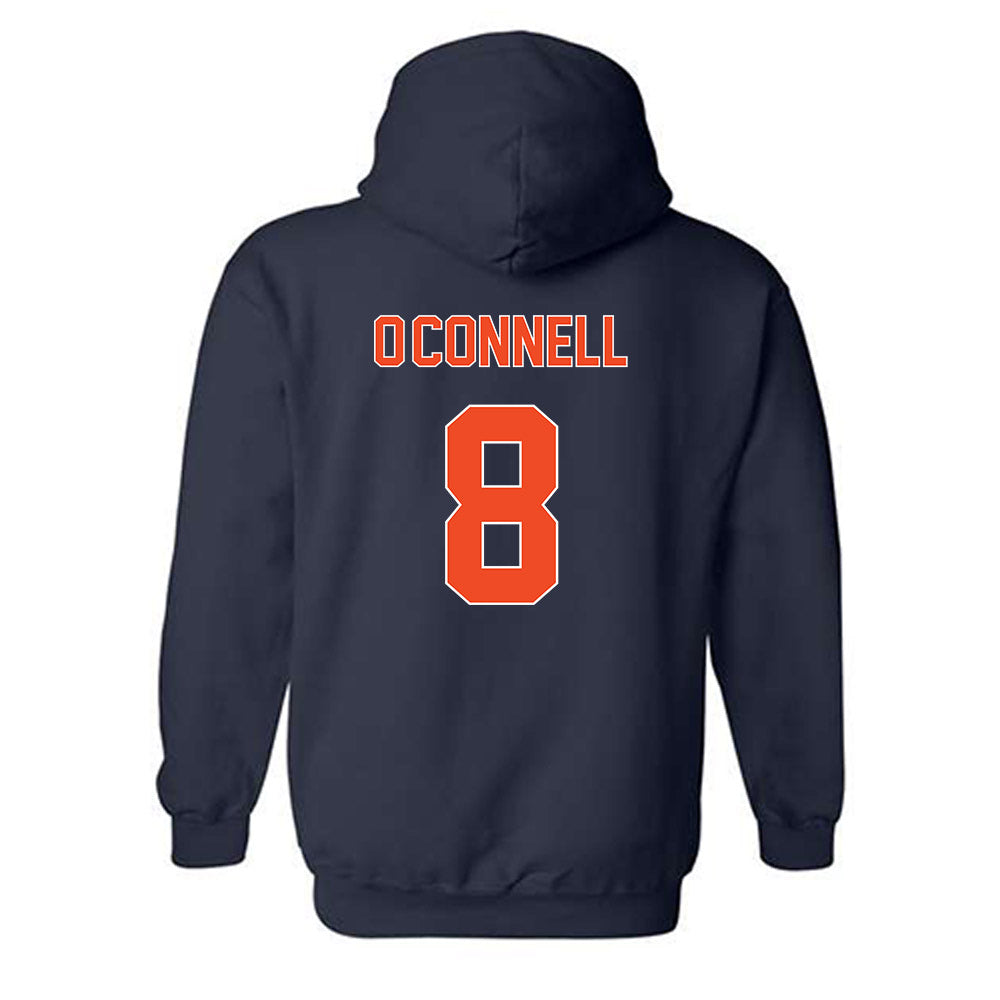 Virginia - NCAA Baseball : Thomas O'Connell - Replica Shersey Hooded Sweatshirt-1