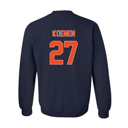 Virginia - NCAA Baseball : Drew Koenen - Replica Shersey Crewneck Sweatshirt-1