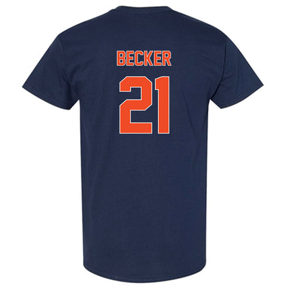 Virginia - NCAA Baseball : Eric Becker - Replica Shersey T-Shirt-1
