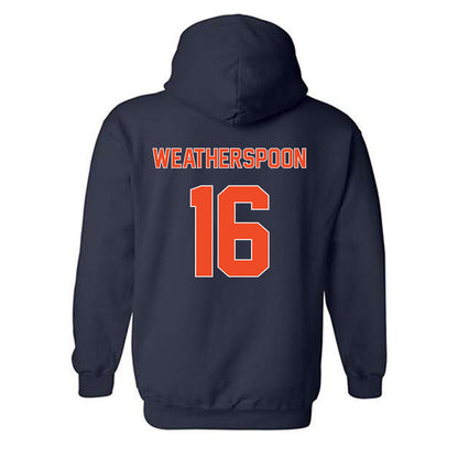 Virginia - NCAA Baseball : Jake Weatherspoon - Replica Shersey Hooded Sweatshirt-1