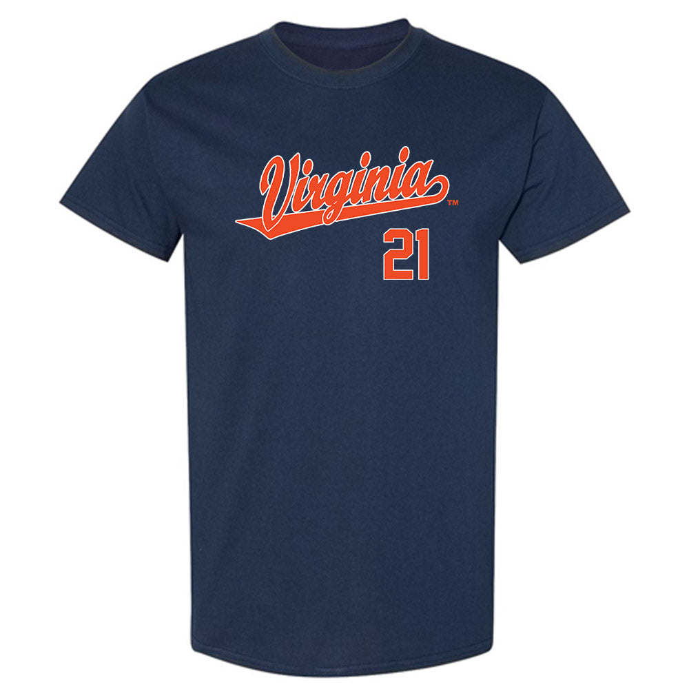Virginia - NCAA Baseball : Eric Becker - Replica Shersey T-Shirt-0