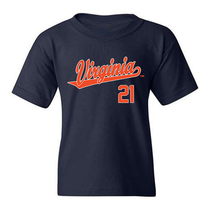 Virginia - NCAA Baseball : Eric Becker - Replica Shersey Youth T-Shirt-0