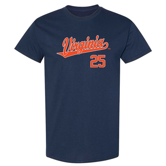 Virginia - NCAA Baseball : Joe Tiroly - Replica Shersey T-Shirt-0
