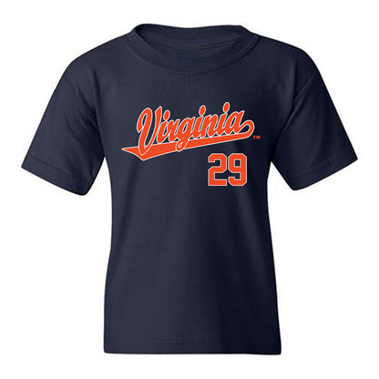 Virginia - NCAA Baseball : AJ Gracia - Replica Shersey Youth T-Shirt-0