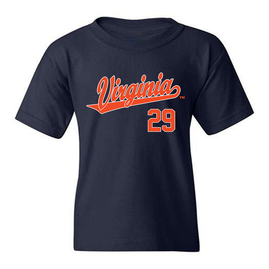 Virginia - NCAA Baseball : AJ Gracia - Replica Shersey Youth T-Shirt-0