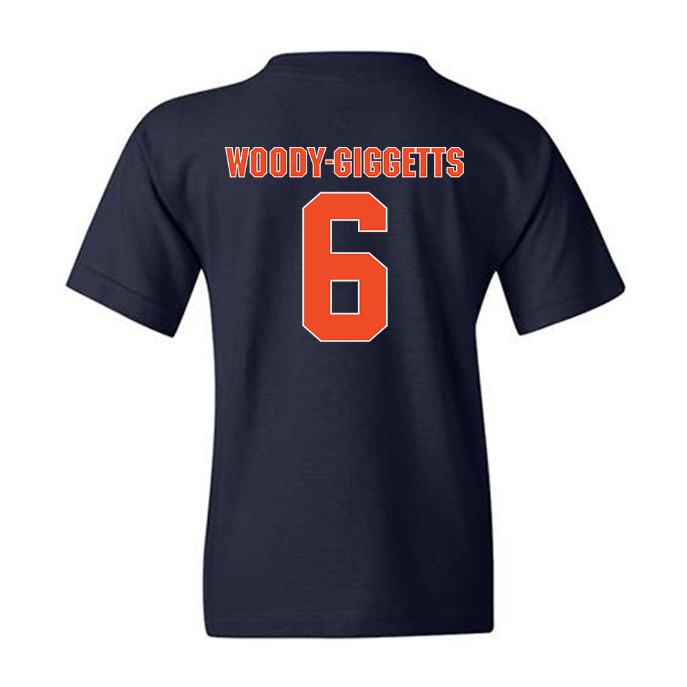 Virginia - NCAA Softball : Kamyria Woody-Giggetts - Replica Shersey Youth T-Shirt-1
