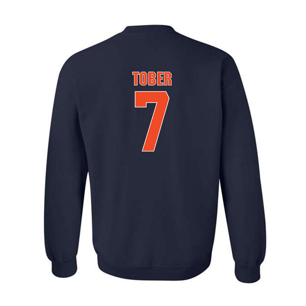 Virginia - NCAA Softball : Hannah Tober - Replica Shersey Crewneck Sweatshirt-1