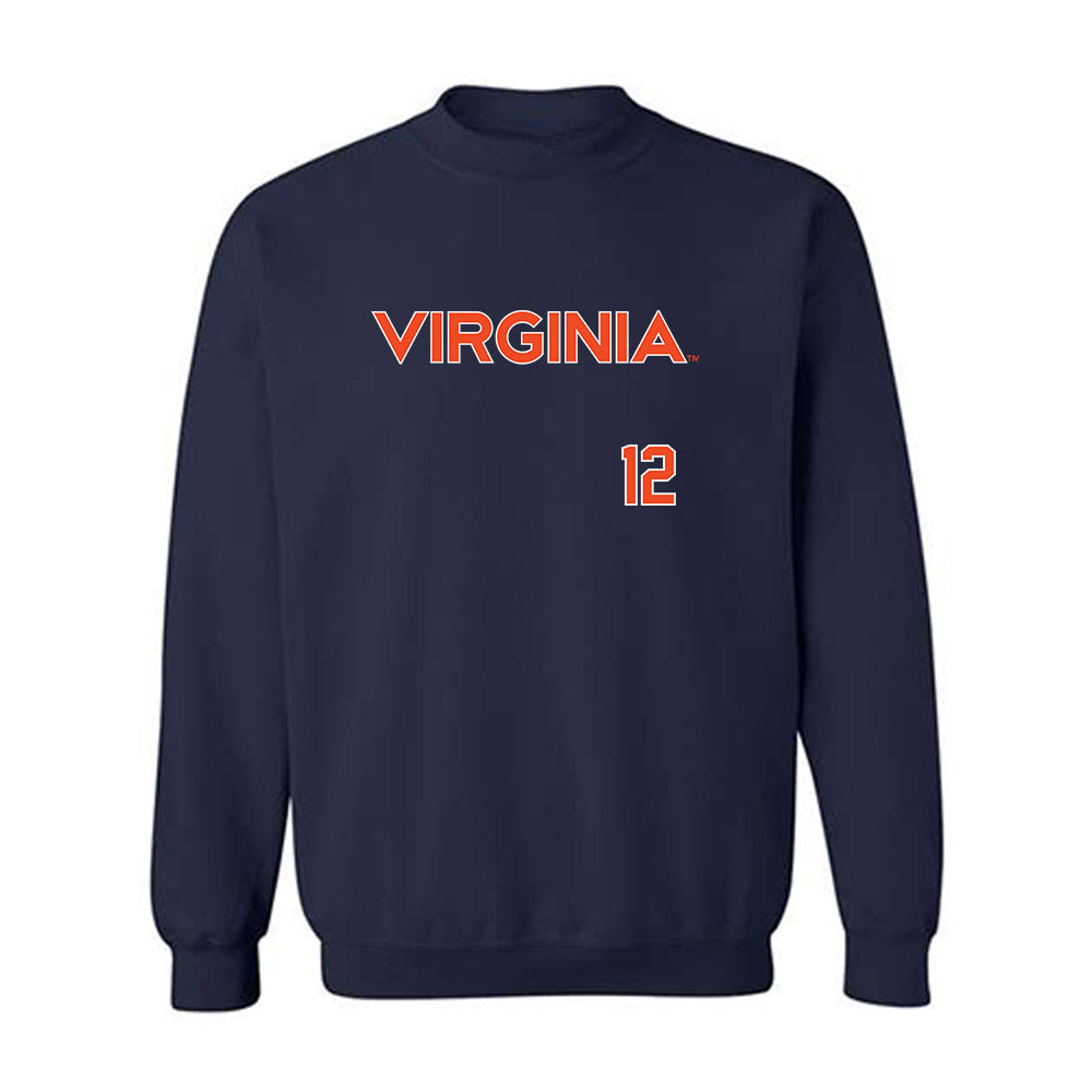 Virginia - NCAA Softball : Hannah Weismer - Replica Shersey Crewneck Sweatshirt-0