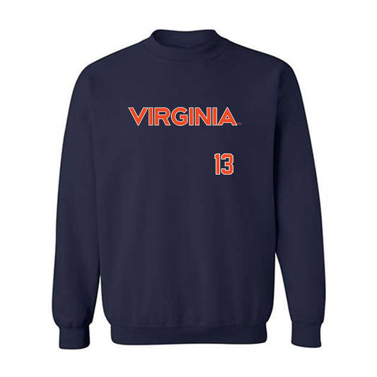 Virginia - NCAA Softball : Taylor Smith - Replica Shersey Crewneck Sweatshirt-0