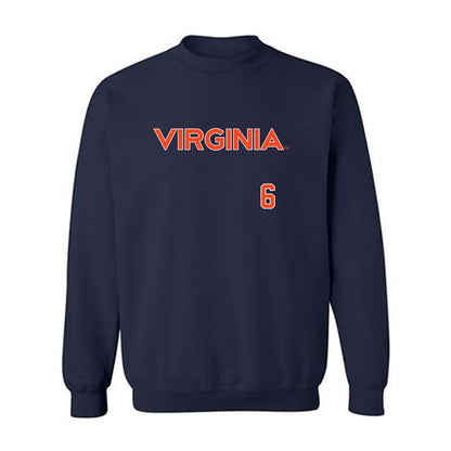 Virginia - NCAA Softball : Kamyria Woody-Giggetts - Replica Shersey Crewneck Sweatshirt-0