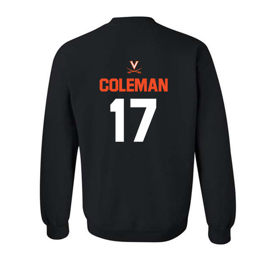 Virginia - NCAA Football : TyLyric Coleman - Crewneck Sweatshirt-0