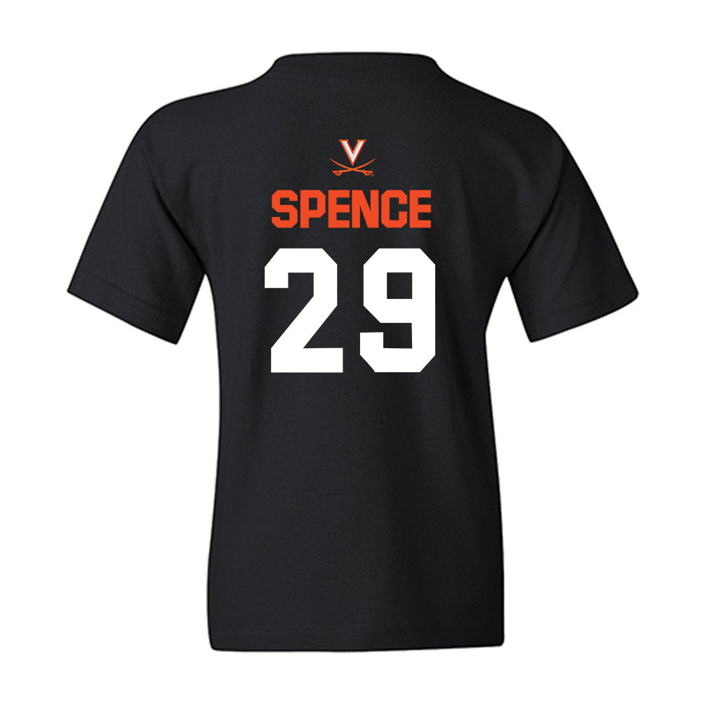 Virginia - NCAA Football : Chris Spence - Youth T-Shirt-1