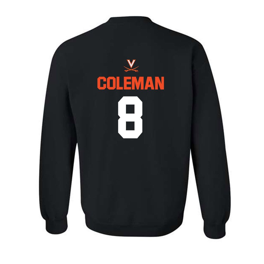 Virginia - NCAA Football : TyLyric Coleman - Crewneck Sweatshirt-1
