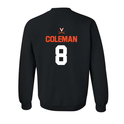 Virginia - NCAA Football : TyLyric Coleman - Crewneck Sweatshirt-1