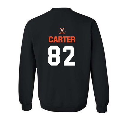 Virginia - NCAA Football : DaMari Carter - Crewneck Sweatshirt-1