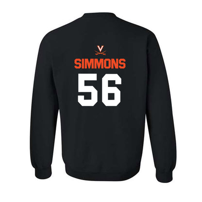 Virginia - NCAA Football : Tyler Simmons - Crewneck Sweatshirt-1