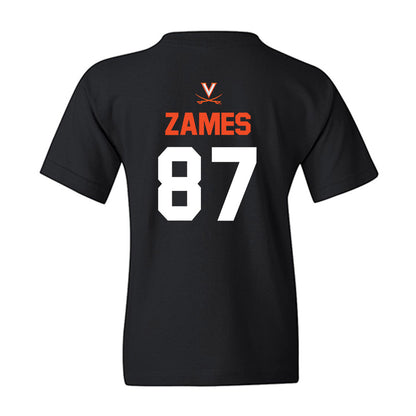 Virginia - NCAA Football : Justin Zames - Youth T-Shirt-1