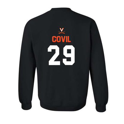 Virginia - NCAA Football : Jayden Covil - Crewneck Sweatshirt-1