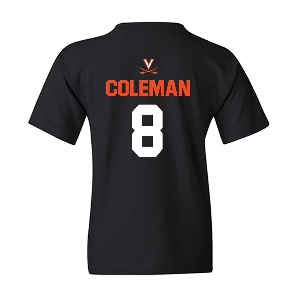 Virginia - NCAA Football : TyLyric Coleman - Youth T-Shirt-1