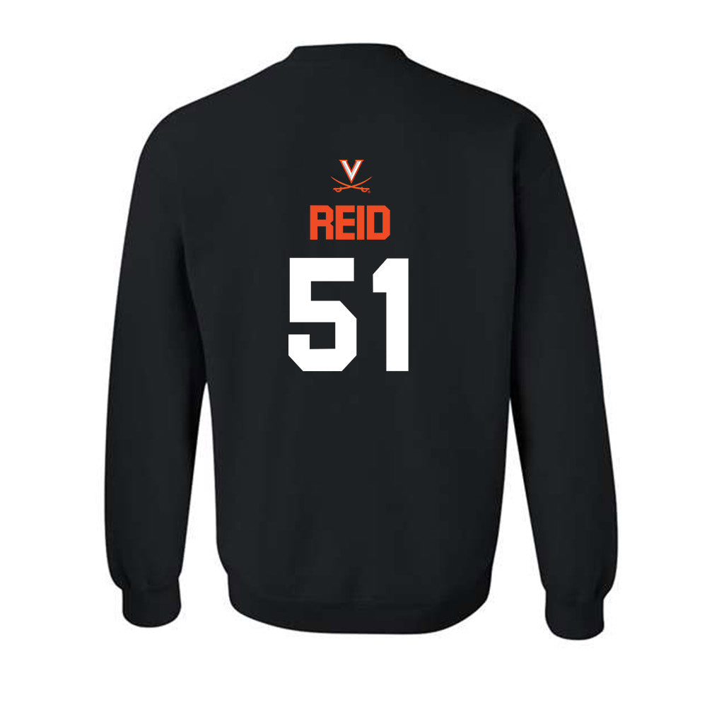 Virginia - NCAA Football : Grayson Reid - Crewneck Sweatshirt-1