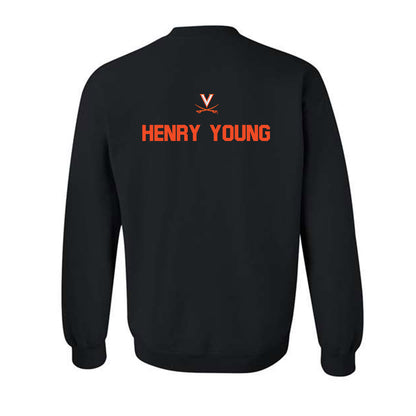 Virginia - NCAA Football : Darrion Henry-Young - Crewneck Sweatshirt-1