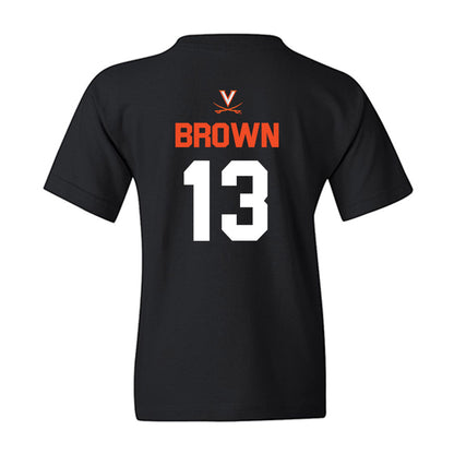 Virginia - NCAA Football : Myles Brown - Youth T-Shirt-1