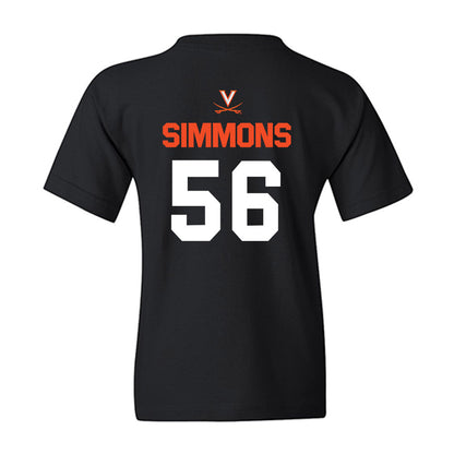 Virginia - NCAA Football : Tyler Simmons - Youth T-Shirt-1