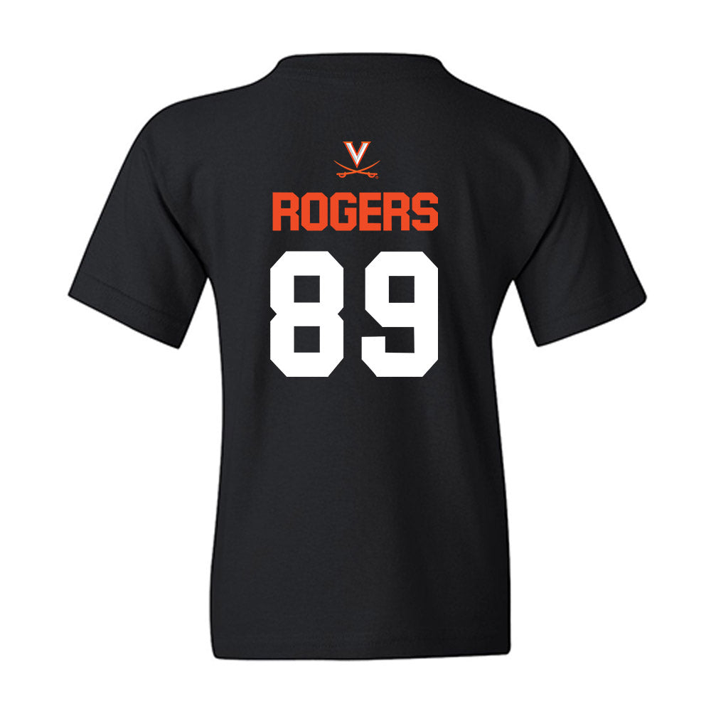 Virginia - NCAA Football : John Rogers - Youth T-Shirt-1