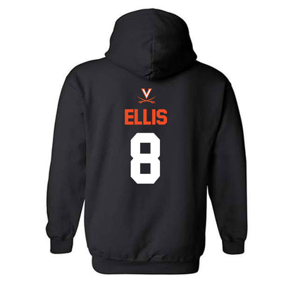 Virginia - NCAA Football : Christian Ellis - Hooded Sweatshirt-1