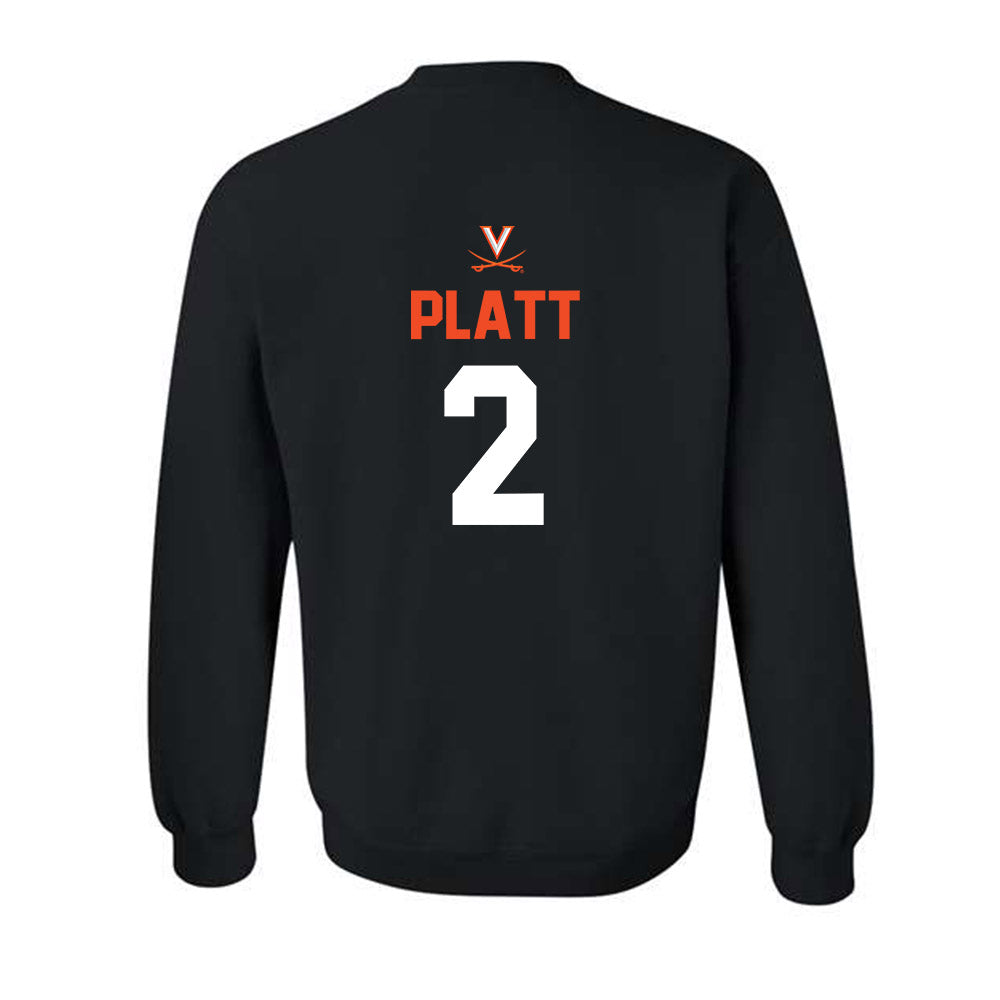 Virginia - NCAA Football : Donavon Platt - Crewneck Sweatshirt-1