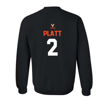 Virginia - NCAA Football : Donavon Platt - Crewneck Sweatshirt-1