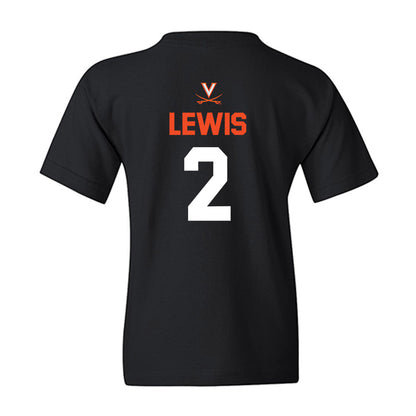 Virginia - NCAA Football : Peyton Lewis - Youth T-Shirt-1