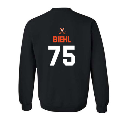 Virginia - NCAA Football : Dylan Biehl - Crewneck Sweatshirt-1