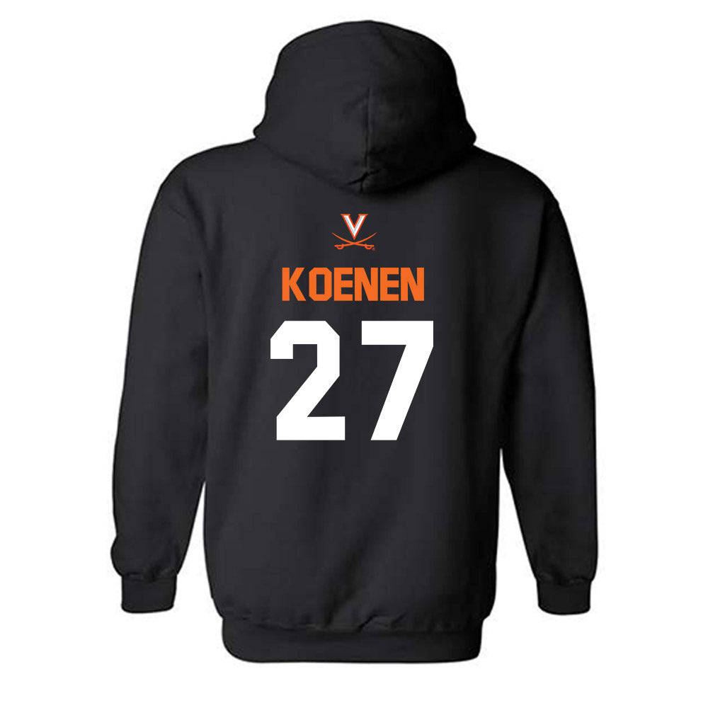 Virginia - NCAA Baseball : Drew Koenen - Sport Shersey Hooded Sweatshirt-1