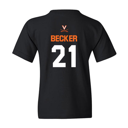 Virginia - NCAA Baseball : Eric Becker - Sport Shersey Youth T-Shirt-1