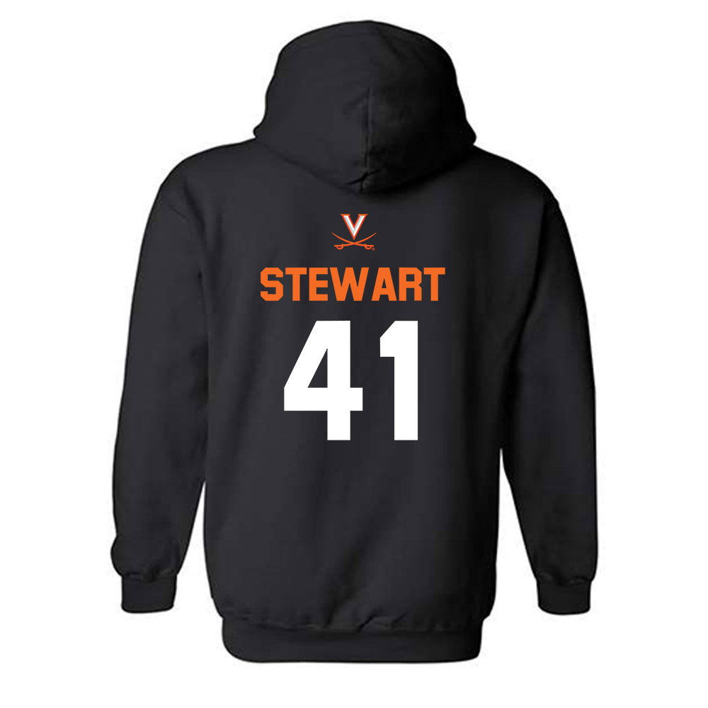 Virginia - NCAA Baseball : Thomas Stewart - Sport Shersey Hooded Sweatshirt-1