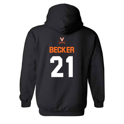 Virginia - NCAA Baseball : Eric Becker - Sport Shersey Hooded Sweatshirt-1
