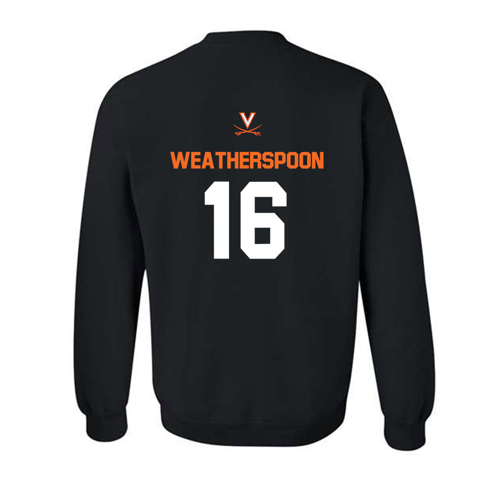 Virginia - NCAA Baseball : Jake Weatherspoon - Sport Shersey Crewneck Sweatshirt-1